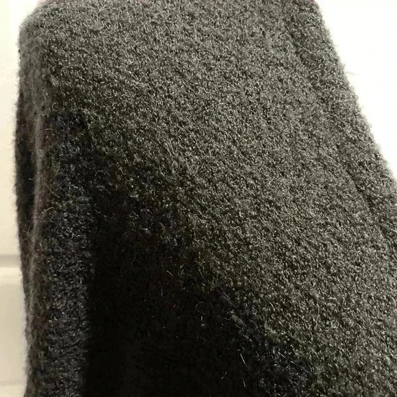 3 Dots Womens Long Black Cardigan buttons acrylic poly mohair wool blend  M - Picture 10 of 14